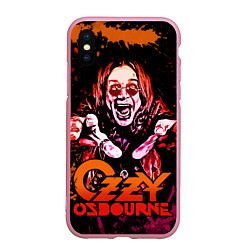 Чехол iPhone XS Max матовый Ozzy Osbourne, цвет: 3D-розовый