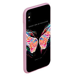 Чехол iPhone XS Max матовый Gravity - Bullet For My Valentine, цвет: 3D-розовый — фото 2