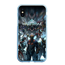 Чехол iPhone XS Max матовый WARFRAME ВАРФРЕЙМ Z, цвет: 3D-голубой