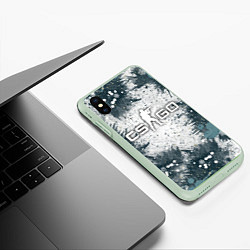 Чехол iPhone XS Max матовый CS GO - Контра, цвет: 3D-салатовый — фото 2