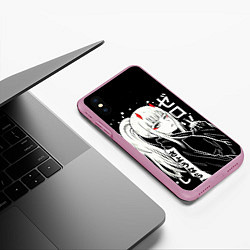 Чехол iPhone XS Max матовый Zero Two, Darling in the Franx, цвет: 3D-розовый — фото 2