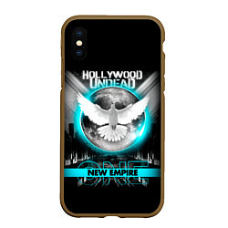 Чехол iPhone XS Max матовый New Empire, Vol 1 - Hollywood Undead, цвет: 3D-коричневый