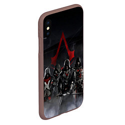 Чехол iPhone XS Max матовый All Assassins, цвет: 3D-коричневый — фото 2