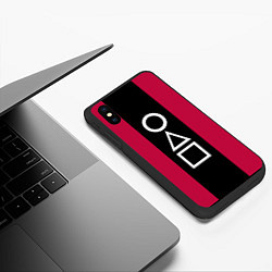 Чехол iPhone XS Max матовый Ojingeo geim - Стражи, цвет: 3D-черный — фото 2