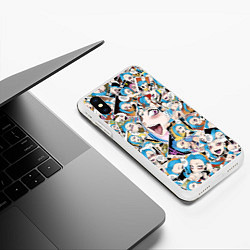 Чехол iPhone XS Max матовый Jinx Ahegao, цвет: 3D-белый — фото 2