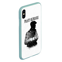 Чехол iPhone XS Max матовый Thomas Shelby Peaky Blinders, цвет: 3D-мятный — фото 2