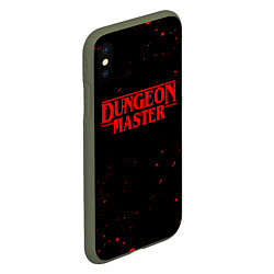 Чехол iPhone XS Max матовый DUNGEON MASTER BLOOD ГАЧИМУЧИ, цвет: 3D-темно-зеленый — фото 2