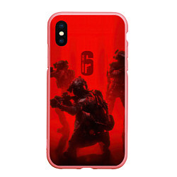 Чехол iPhone XS Max матовый RAINBOW SIX SIEGE 6 ОСАДА РАДУГА, цвет: 3D-баблгам