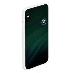 Чехол iPhone XS Max матовый GREEN BMW, цвет: 3D-белый — фото 2