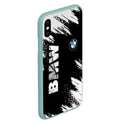Чехол iPhone XS Max матовый BMW GRUNGE БМВ ГРАНЖ, цвет: 3D-мятный — фото 2