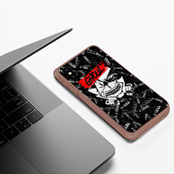 Чехол iPhone XS Max матовый KANEKI GHOUL 1000-7, цвет: 3D-коричневый — фото 2