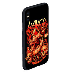 Чехол iPhone XS Max матовый Slayer, Reign in Blood, цвет: 3D-черный — фото 2