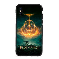 Чехол iPhone XS Max матовый Elden Ring Game Art, цвет: 3D-черный