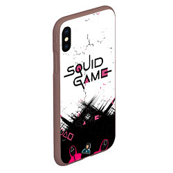 Чехол iPhone XS Max матовый SQUID GAME ИГРА В КАЛЬМАРА,, цвет: 3D-коричневый — фото 2