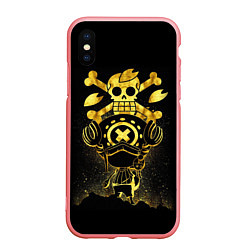 Чехол iPhone XS Max матовый ONE PIECE ВАН ПИС GOLDEN, цвет: 3D-баблгам