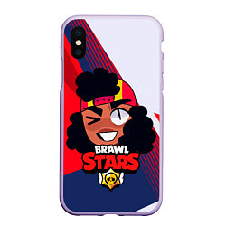 Чехол iPhone XS Max матовый Мег BrawlStars game