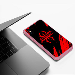 Чехол iPhone XS Max матовый Берсерк - Berserk, цвет: 3D-малиновый — фото 2