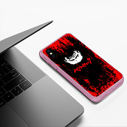 Чехол iPhone XS Max матовый Logo Berserk, цвет: 3D-розовый — фото 2