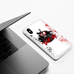 Чехол iPhone XS Max матовый BERSERK LOGO БЕРСЕРК, цвет: 3D-белый — фото 2