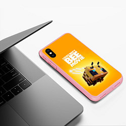 Чехол iPhone XS Max матовый BEE MOVIE Minecraft, цвет: 3D-баблгам — фото 2