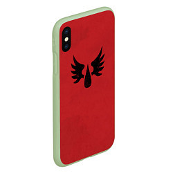 Чехол iPhone XS Max матовый Кровавые ангелы цвет легиона 9, цвет: 3D-салатовый — фото 2