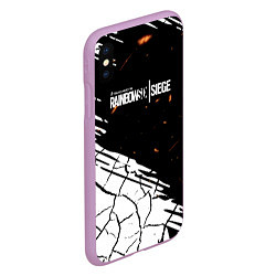 Чехол iPhone XS Max матовый Rainbow Six Siege: Раскаленные пули, цвет: 3D-сиреневый — фото 2