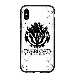 Чехол iPhone XS Max матовый OVERLORD паттерн, цвет: 3D-черный