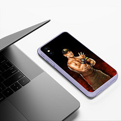 Чехол iPhone XS Max матовый Cena Jr, цвет: 3D-светло-сиреневый — фото 2