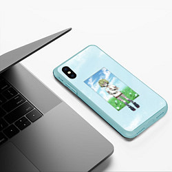 Чехол iPhone XS Max матовый Геншин Коллеи, цвет: 3D-мятный — фото 2