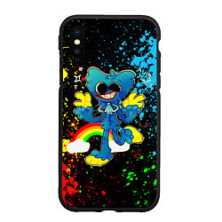 Чехол iPhone XS Max матовый Poppy Playtime, цвет: 3D-черный