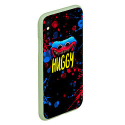 Чехол iPhone XS Max матовый Huggy, цвет: 3D-салатовый — фото 2