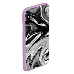 Чехол iPhone XS Max матовый Abstraction vanguard, цвет: 3D-сиреневый — фото 2