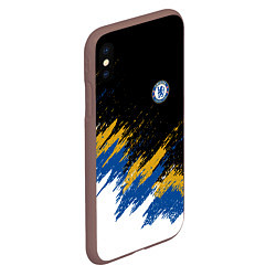 Чехол iPhone XS Max матовый CHELSEA БРЫЗГИ КРАСОК, цвет: 3D-коричневый — фото 2