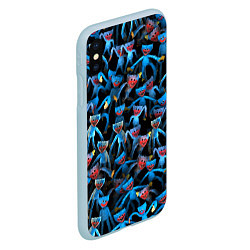 Чехол iPhone XS Max матовый Толпа Хагги Вагги, цвет: 3D-голубой — фото 2