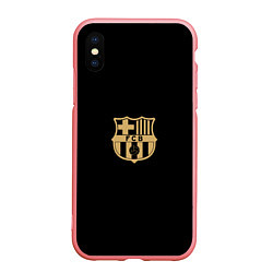 Чехол iPhone XS Max матовый Golden Barca, цвет: 3D-баблгам