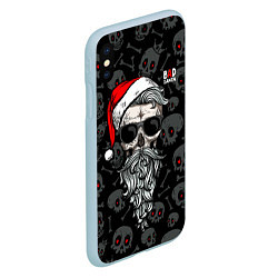 Чехол iPhone XS Max матовый Santa from Hell, цвет: 3D-голубой — фото 2