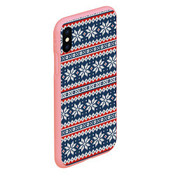 Чехол iPhone XS Max матовый Knitted Christmas Pattern, цвет: 3D-баблгам — фото 2