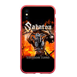 Чехол iPhone XS Max матовый Kingdom Come - Sabaton, цвет: 3D-красный