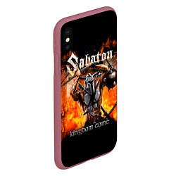 Чехол iPhone XS Max матовый Kingdom Come - Sabaton, цвет: 3D-малиновый — фото 2