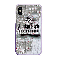 Чехол iPhone XS Max матовый LP Underground 3 0 - Linkin Park, цвет: 3D-светло-сиреневый