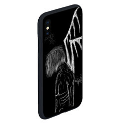Чехол iPhone XS Max матовый Dead Ghoul, цвет: 3D-черный — фото 2