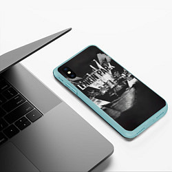 Чехол iPhone XS Max матовый A Thousand Suns: Puerta De Alcala - Linkin Park, цвет: 3D-мятный — фото 2