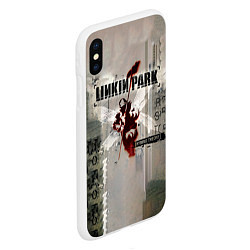 Чехол iPhone XS Max матовый Hybrid Theory Live Around The World - Linkin Park, цвет: 3D-белый — фото 2