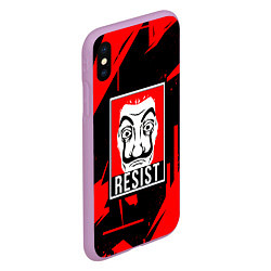 Чехол iPhone XS Max матовый DALI MASK МАСКА ДАЛИ, цвет: 3D-сиреневый — фото 2