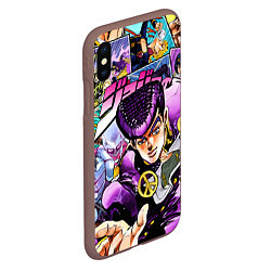 Чехол iPhone XS Max матовый JoJos Bizarre Adventure: Josuke, цвет: 3D-коричневый — фото 2