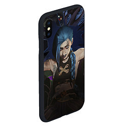 Чехол iPhone XS Max матовый League of legends Arcane, цвет: 3D-черный — фото 2