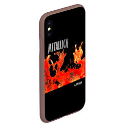 Чехол iPhone XS Max матовый Load - Metallica, цвет: 3D-коричневый — фото 2