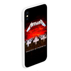 Чехол iPhone XS Max матовый Master of Puppets - Metallica, цвет: 3D-белый — фото 2