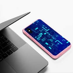 Чехол iPhone XS Max матовый Киберпанк Зима 2022, цвет: 3D-баблгам — фото 2