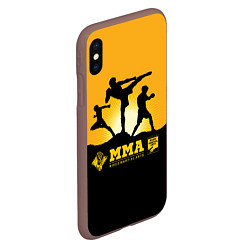 Чехол iPhone XS Max матовый ММА Mixed Martial Arts, цвет: 3D-коричневый — фото 2